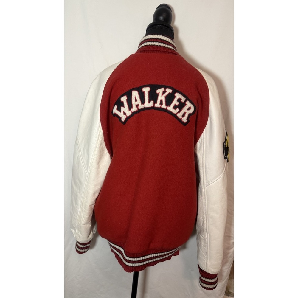 Vintage Coleman Varsity Jacket Wool Leather USA Letterman Sz L - Picture 2 of 16